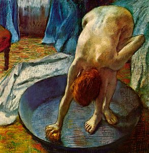 浴槽の女、1886年。 作： Edgar Degas