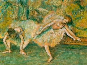 ベンチに2人のダンサー 作： Edgar Degas