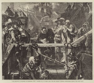 モントローズ処刑、エジンバラ、1650 作： Edgar Melville Ward