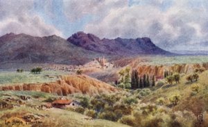 スペイン北部: ラ リオハ アラベサ、エブロ川 (カラー メンバー) の北側を望む 作： Edgar T. A. Wigram