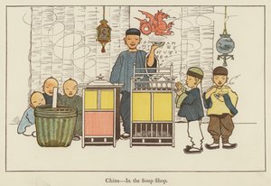 中国、スープ屋 作： Edith Farmiloe