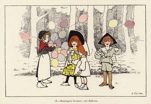 ケンジントンガーデンズ、気球 作： Edith Farmiloe