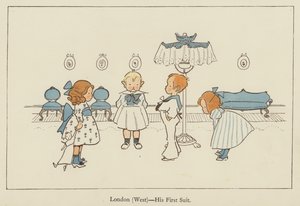 ロンドン（西）、彼の最初のスーツ 作： Edith Farmiloe