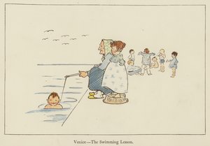 ヴェネツィア、水泳のレッスン 作： Edith Farmiloe