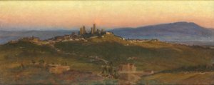 サンジミニャーノ、1898年 作： Edith Ridley Corbet