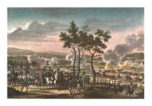 アーベンスベルクの戦い、1809年4月20日、c1850 作： Edme Bovinet