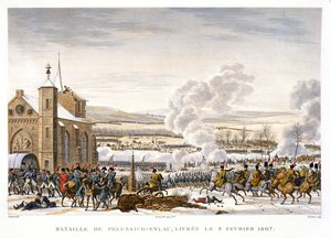 アイラウの戦い、ドイツ、1807 年 2 月 9 日 作： Edme Bovinet