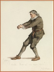 ハルパゴンの肖像 1870年頃（水彩画） 作： エドモンド・エメ・フロランタン・ジェフロイ