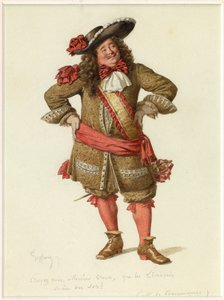 プソントニャック氏の肖像、1870年頃（水彩画） 作： エドモンド・エメ・フロランタン・ジェフロイ