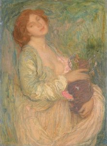 花瓶を持つ女性 作： Edmond François Aman Jean