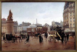 1896年のクリシー広場の眺め Edmond Grandjean (1844-1908) 画 1896年 日。0.85x1.3 m パリ、カルナヴァレ美術館 作： Edmond Georges Grandjean