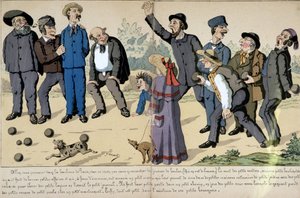 ボール遊びをする小さなブルジョアたち - Lavrateによる社会派漫画。 作： Edmond Lavrate