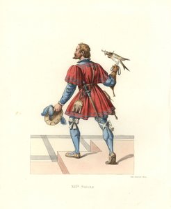 ファルコナーからフランシス1世へ 作： Edmond Lechevallier Chevignard