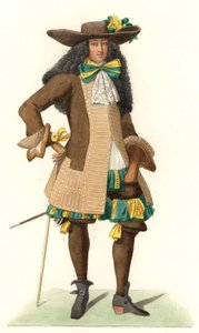 セレモニアルドレスのフランス人紳士 作： Edmond Lechevallier Chevignard