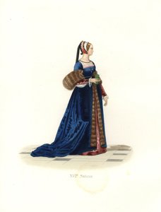 フランシス1世の宮廷女官 作： Edmond Lechevallier Chevignard