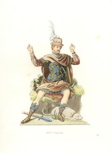 古代の衣装を着たフランス人の紳士 作： Edmond Lechevallier Chevignard