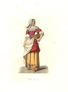 農民の女性（フランス 作： Edmond Lechevallier Chevignard