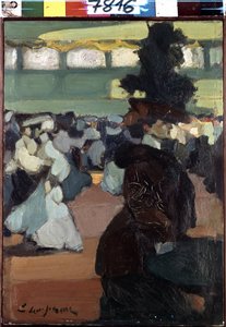 ボールで（ボールで）。 エドモンド・レンペラー (1876-1909) の絵画