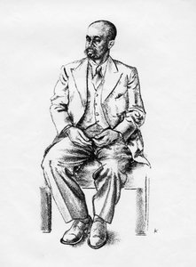 Bedjironde Tecle Hawariate、エチオピアの政治家、1935年 作： Edmond Xavier Kapp