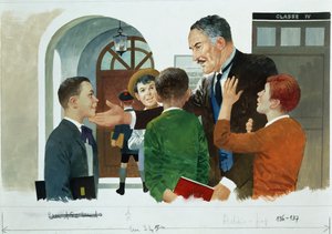 Edmondo De Amicisによる「ハート」からの別れ（絵） 作： Edmondo de Amicis