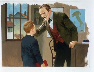 Edmondo De Amicis 作、心からの感謝、絵