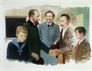 エドモンド・デ・アミシス作「ハート」の炭男と紳士 作： Edmondo de Amicis