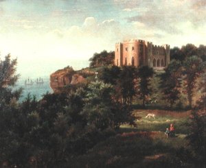 ペンシルバニア城、ポートランド島、ドーセット州 作： Edmund Birckhead Bensell