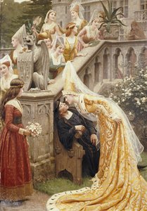 アランシャルティエ、1903 作： Edmund Blair Leighton