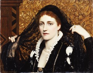 オリビア、1887 作： Edmund Blair Leighton