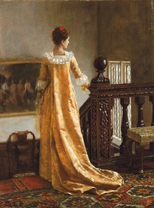 ゴールデントレイン、1891年 作： Edmund Blair Leighton