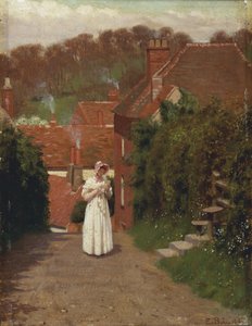ラブレター、1884 作： Edmund Blair Leighton