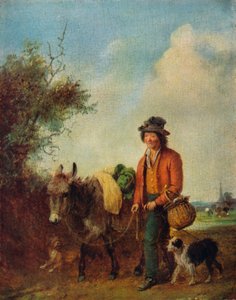 Market Gardener、c1845、1930。 作： Edmund Bristow