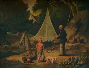 うなぎキャッチャー、1812 作： Edmund Bristow