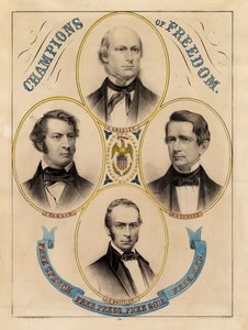 自由のチャンピオン、言論の自由、報道の自由、土壌の自由、自由人 作： Edmund Burke Kellogg