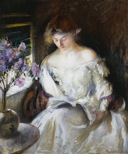 女の子の読書 作： Edmund Charles Tarbell