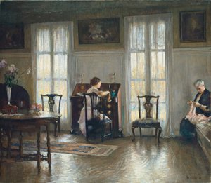 母とメアリー、1922年。 作： Edmund Charles Tarbell