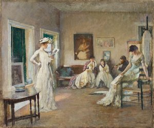 スタジオでのリハーサル 作： Edmund Charles Tarbell