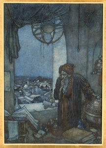 暗闇の塔からのムエジン 作： Edmund Dulac