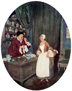 「私はこんなに小さな裁縫を見たことがありません」、c1900-1950 作： Edmund Dulac
