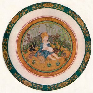 ミスビビアンセントジョージの肖像、1917年、1919年 作： Edmund Dulac
