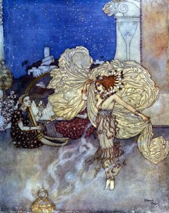 サロメ姫、ユダヤの王女。エドマンド（エドモンド）・デュラック（1882-1953）による挿絵。 作： Edmund Dulac
