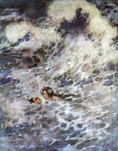 人魚姫（リトグラフ）