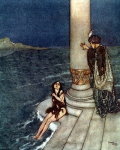 人魚姫（リトグラフ） 作： Edmund Dulac