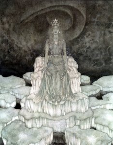 「雪の女王マジェスティの雪の女王 作： Edmund Dulac
