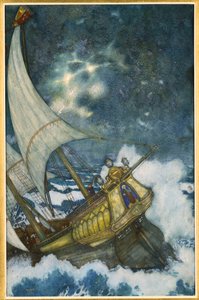テンペスト」より「難破船 作： Edmund Dulac