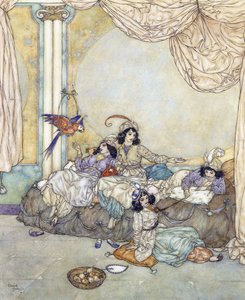 彼らは時間を無駄にすることなく家を占拠した 作： Edmund Dulac