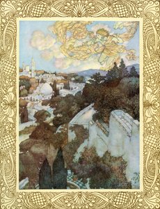 目覚めよ！東の高さの背後にある太陽が、夜から星のセッションを追いかけている。 作： Edmund Dulac