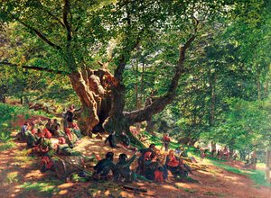 ロビンフッドと彼の陽気な男性、1859 作： Edmund George Warren