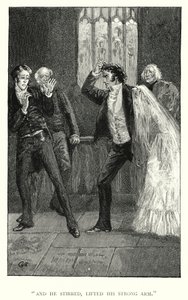 シャーロット・ブロンテ著「ジェーン・エア」の挿絵（彫刻）。 作： Edmund Henry Garrett
