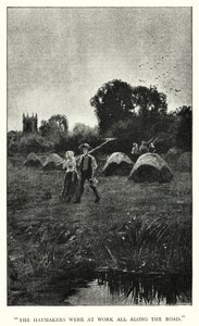 シャーロット・ブロンテ著「ジェーン・エア」の挿絵（彫刻）。 作： Edmund Henry Garrett